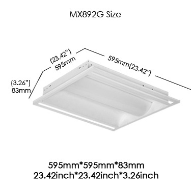 China shipping 2x2 2x4 1x4 led troffer retrofit kit light DLC listed  led center basket troffer