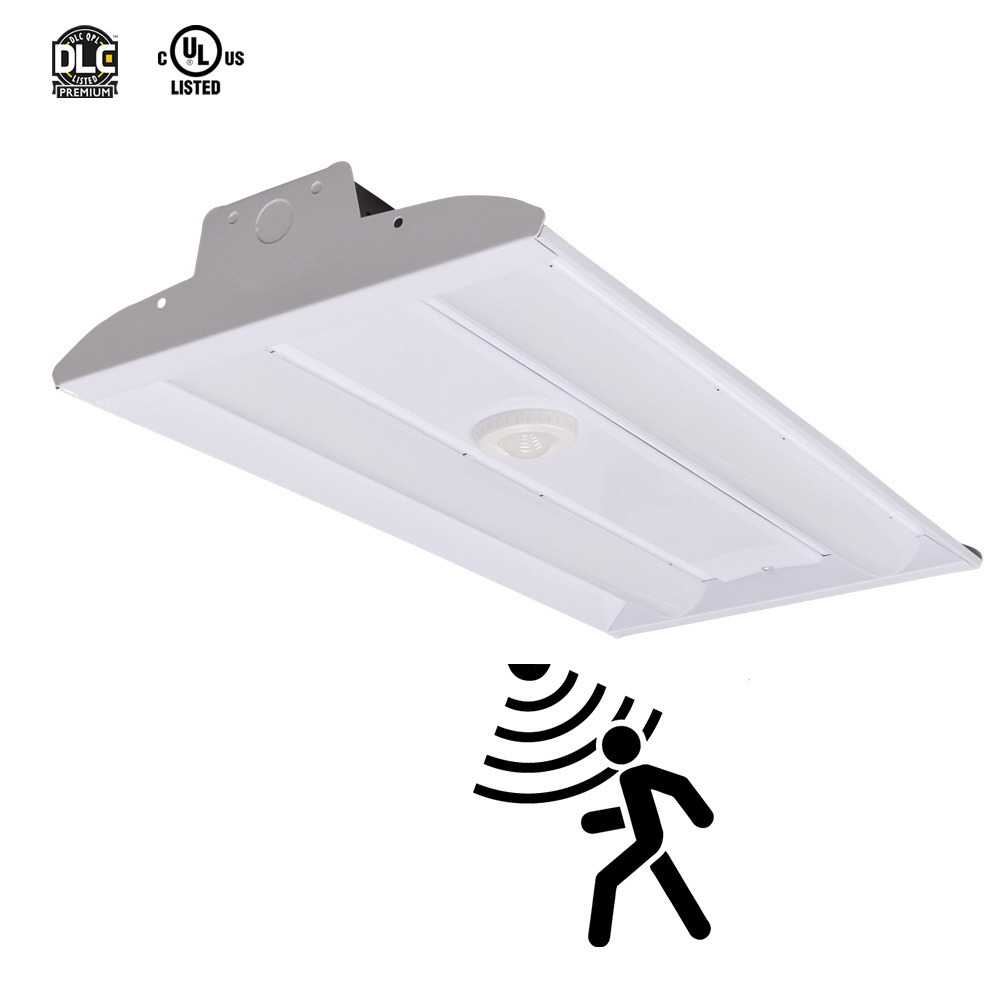 Led High Bay Light Linear Surface Hanging Motion Sensor Light Outdoor Dimmable High Bay Lights 150W 100W Led Shop