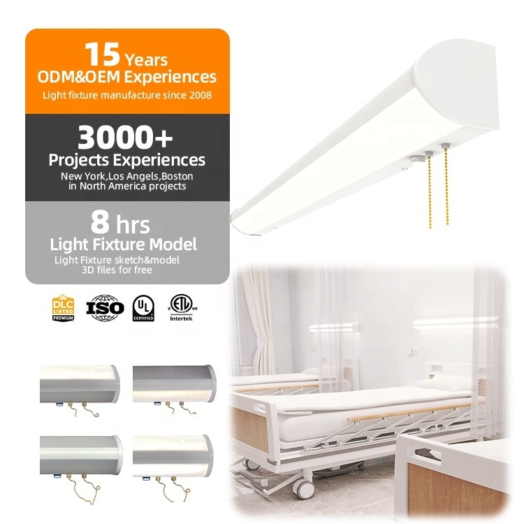 Brandon hot sale cool white led wall mount light indoor 60w 4ft wall mount bed head touch light for hospital