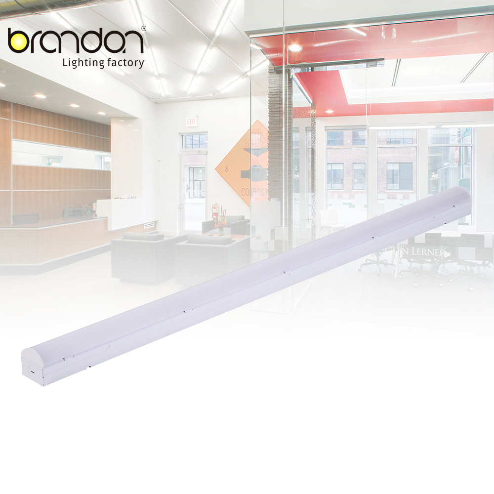 Brandon Indoor 32W Low Profile Flush Mount Ceiling Dimmable Strip 2ft 4ft LED Linear Batten Strip Fixture For Retail Office