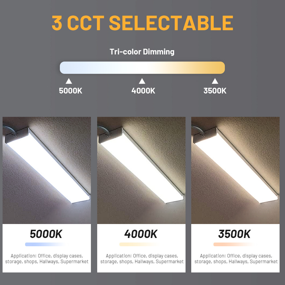 Brandon Led Batten Light Commercial Cct Led Light Ceiling 20W 30W 40W Surface Mounted Led Linear Light For Office