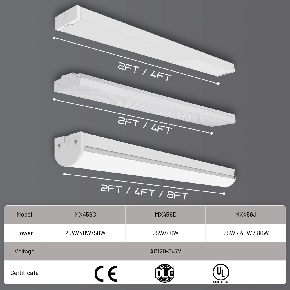 Brandon Commercial Office Energy-Saving Surface Mounted Light Multiple Link Ul Ce Dlc Led Linear Batten Light For Supermarket