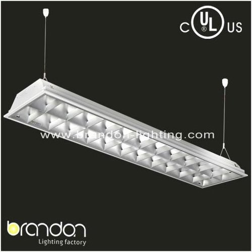 Surface mounted t8 recessed 36W LED light  office grille lamp linear lighting fixture