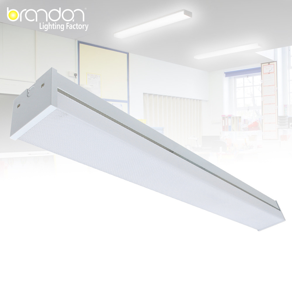 Led linear lighting fixture 40W Indoor ceiling surface mounted LED Batten light tube flat linear light