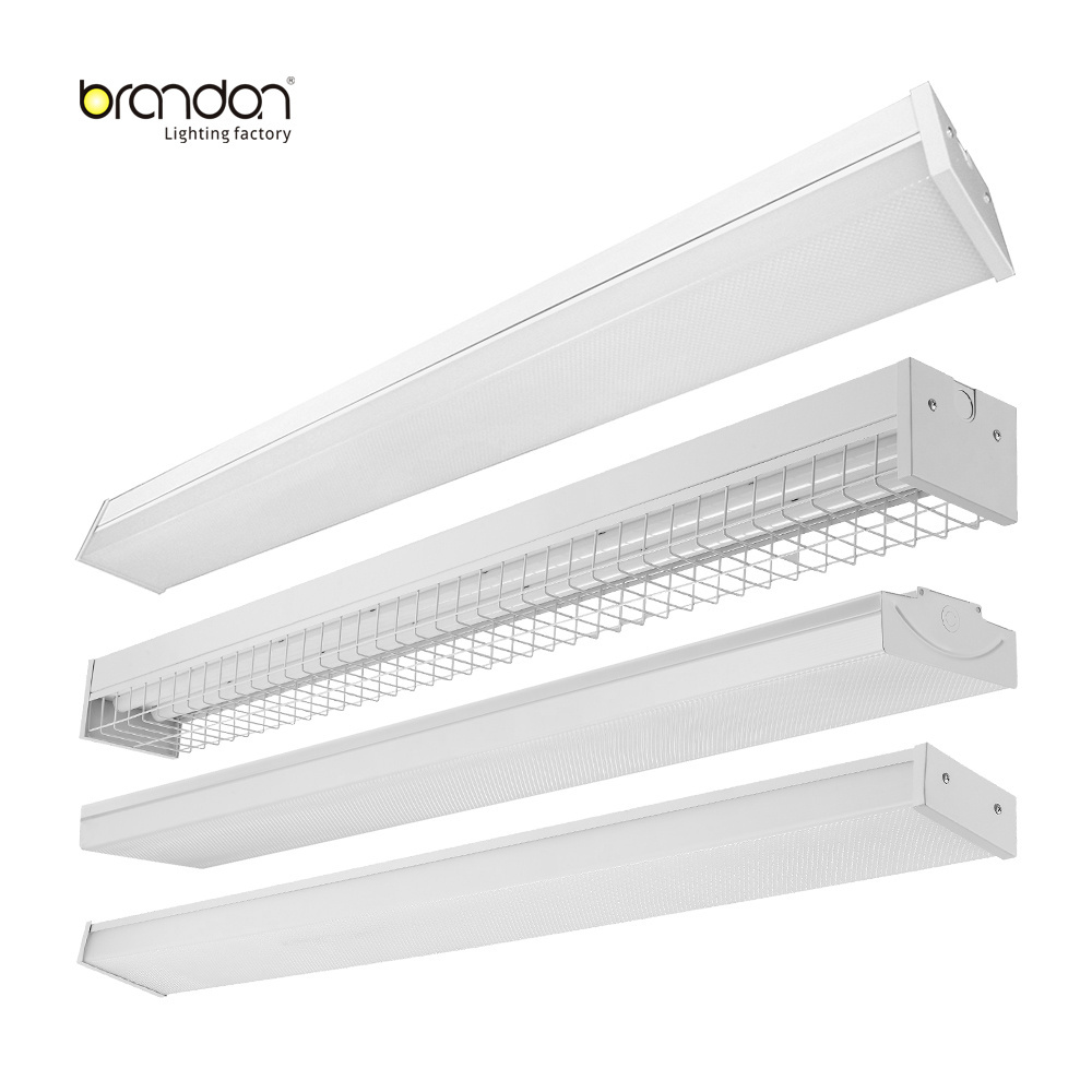 Led linear lighting fixture 40W Indoor ceiling surface mounted LED Batten light tube flat linear light