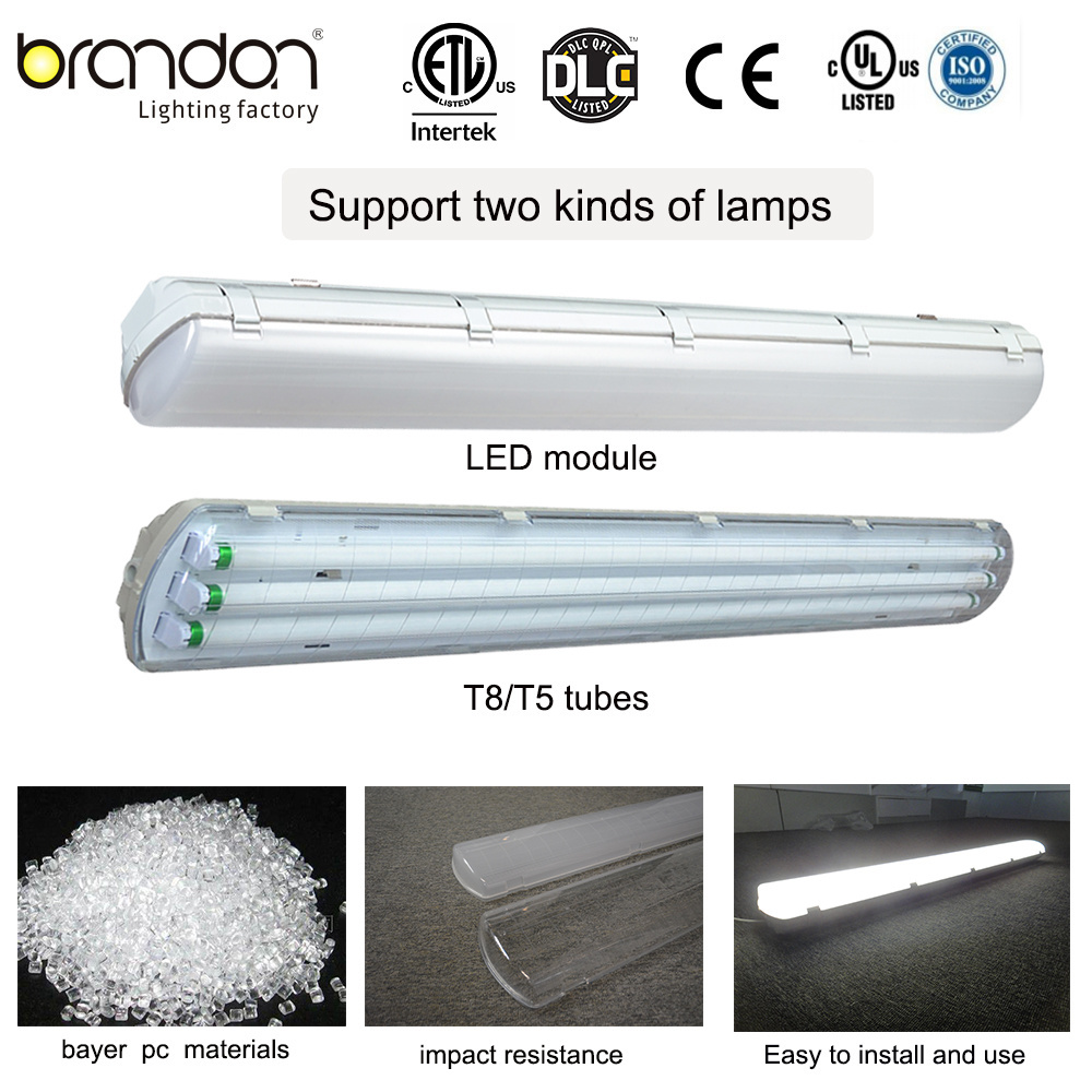 LED Batten Light 25W 40W Tube Fixture Ceiling Lamp for Office Living Room Bathroom Kitchen Garage Warehouse