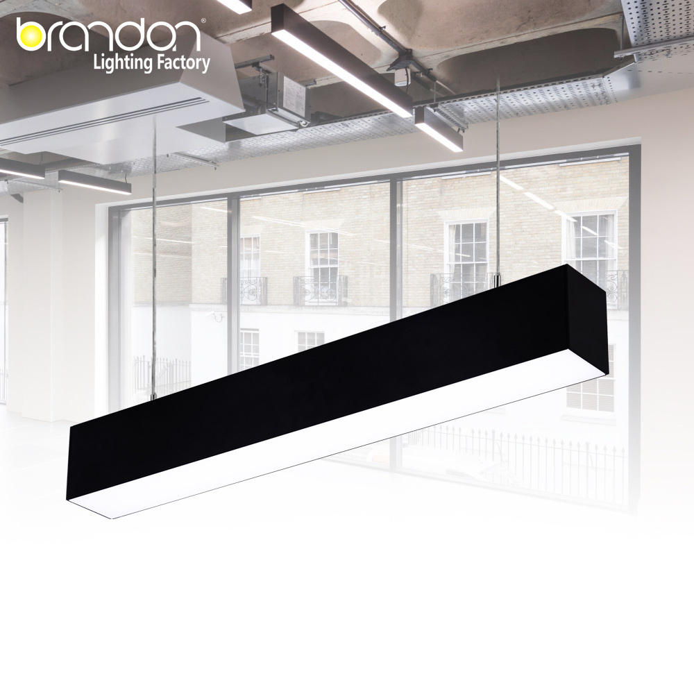 Office led ceiling light direct indirect led linear suspended lighting fixture