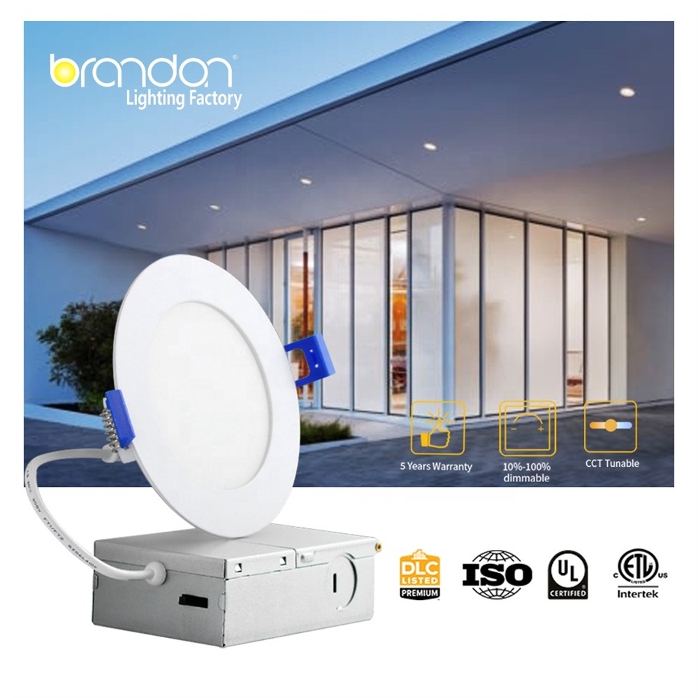 Brandon Panel Ceiling Lights Led Pot Light Slim Downlight Recessed Mounted Round Ultra Thin Slim Led Ceiling Panel Light