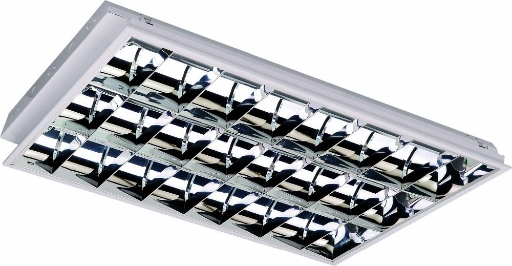 Surface mounted t8 recessed 36W LED light  office grille lamp linear lighting fixture