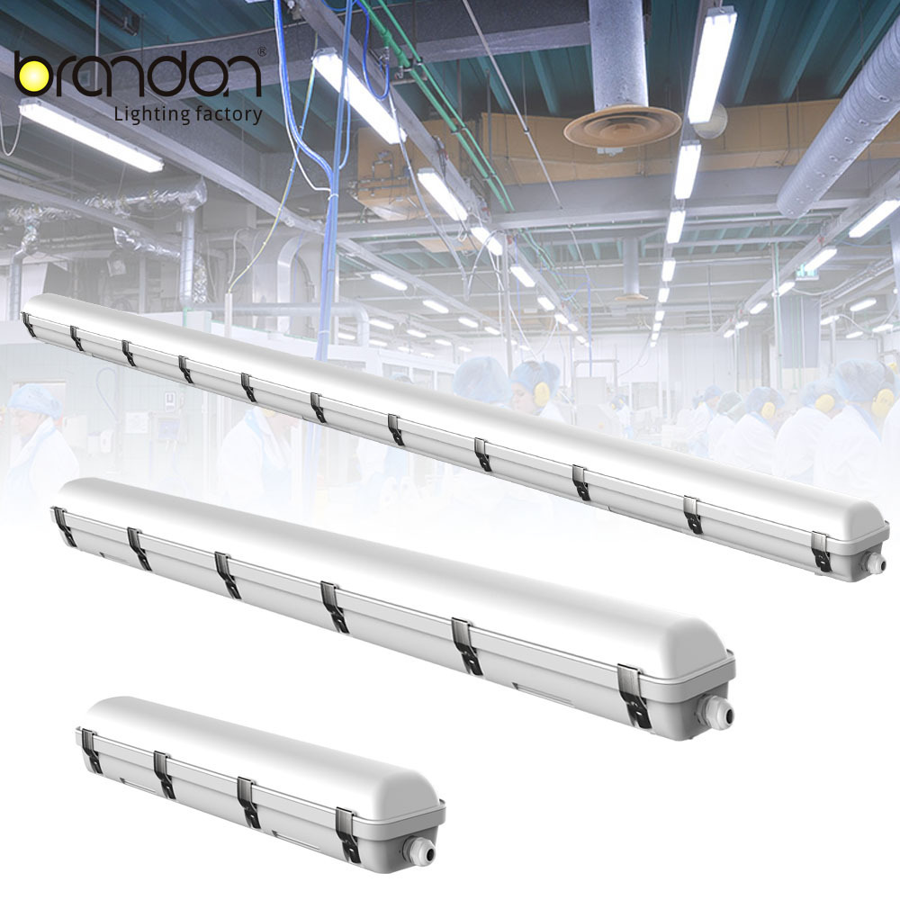 2ft 4ft 5ft 6ft 2x32w ip65 waterproof triproof lighting fixture t5 t8 led tube grow light