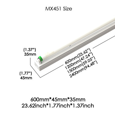 T5 T8 Tube Batten Replacement Integrated LED Tube Light Fixture Housing Fitting