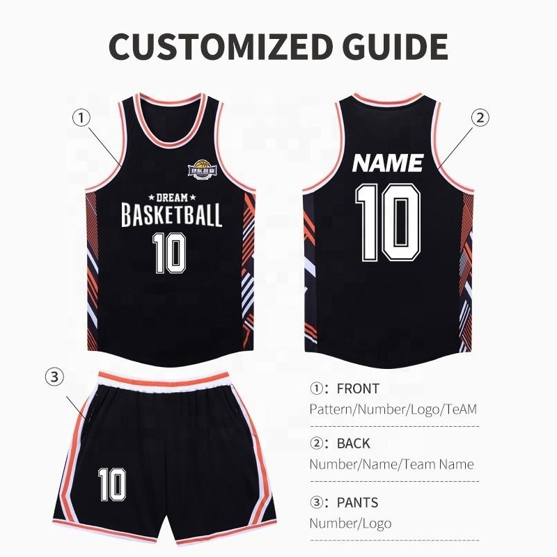 OEM Blank Latest Sublimation Jersey Basketball Custom Color Plus Size Custom Logo Custom Reversible Basketball Jersey