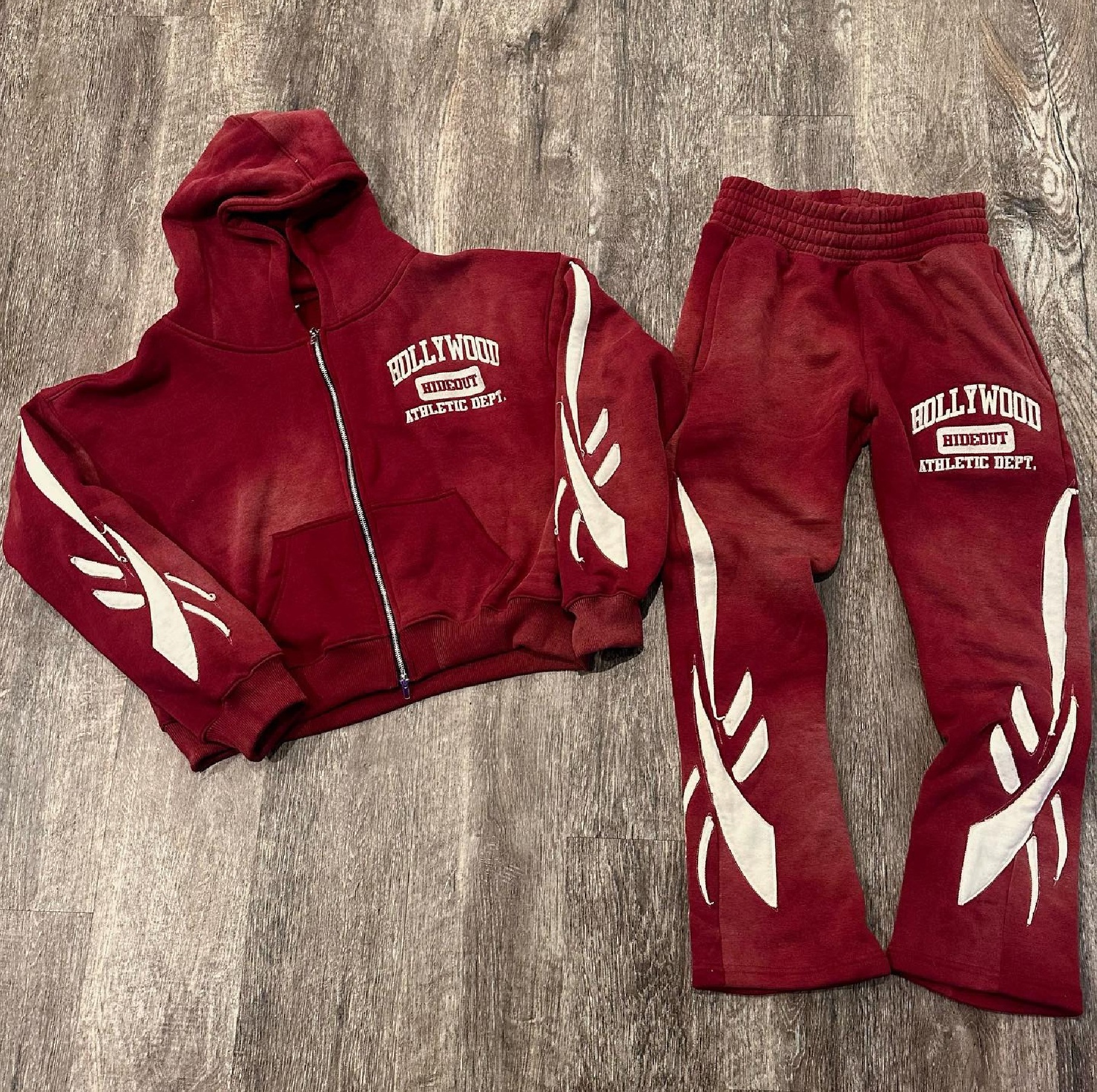 Hot Sale Custom Logo New unique Unisex Hoodie Sweat Pants 2 Piece Set Sports Jogger puff print Sweatshirts men women Tracksuit