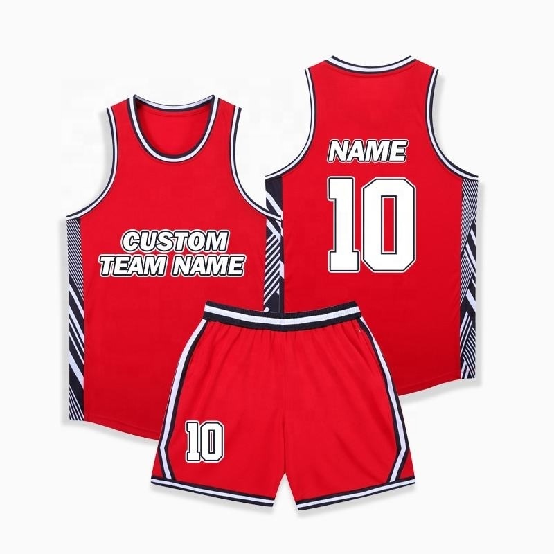 OEM Blank Latest Sublimation Jersey Basketball Custom Color Plus Size Custom Logo Custom Reversible Basketball Jersey