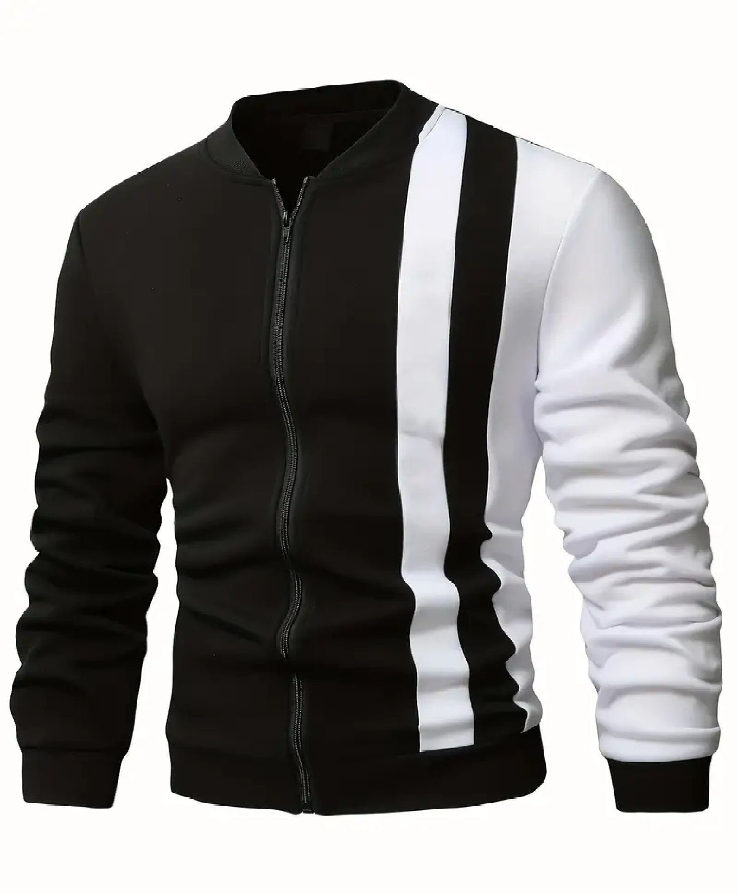 New 2024 wholesale side striped mens custom varsity jacket nascar racing jacket baseball letterman jacket