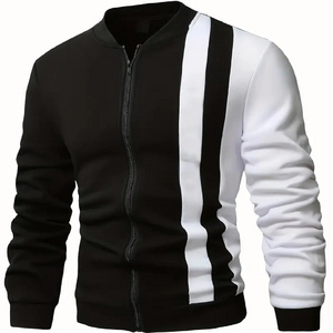 New 2024 wholesale side striped mens custom varsity jacket nascar racing jacket baseball letterman jacket