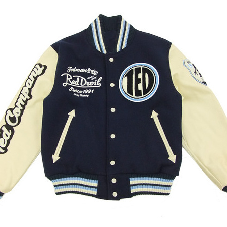 Style Custom Varsity Jacket/Men's Melton Wool Varsity Jackets Wholesale Letterman jacket with leather sleeves