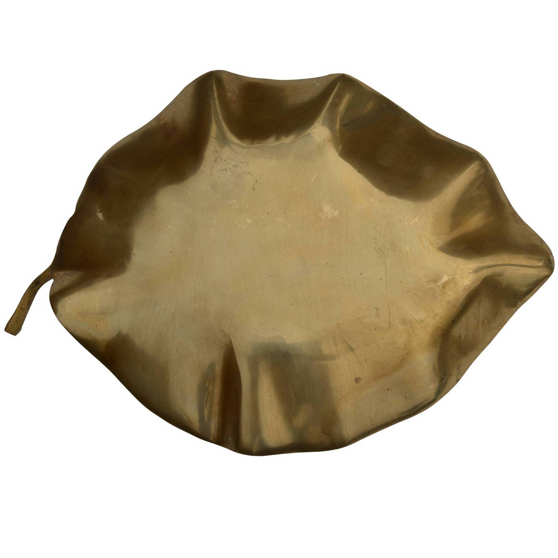 Leaf Shape Fruit Bowl Table Top Decorative Metal Brass Engrave Bowl Buy From Indian Manufacturer latest designed export artical