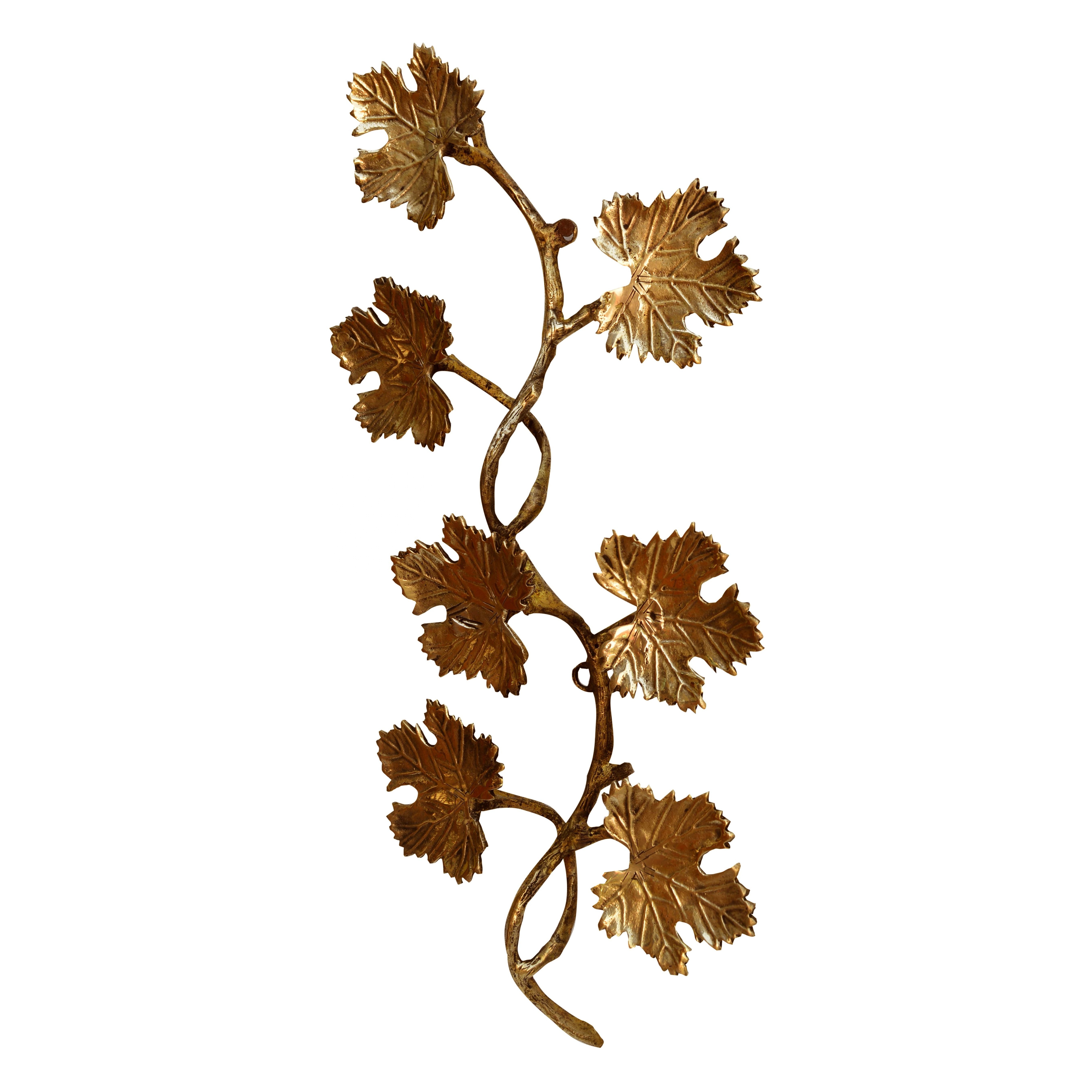 style golden leaves luxury wall decoration family living room background wall metal decoration home decoration