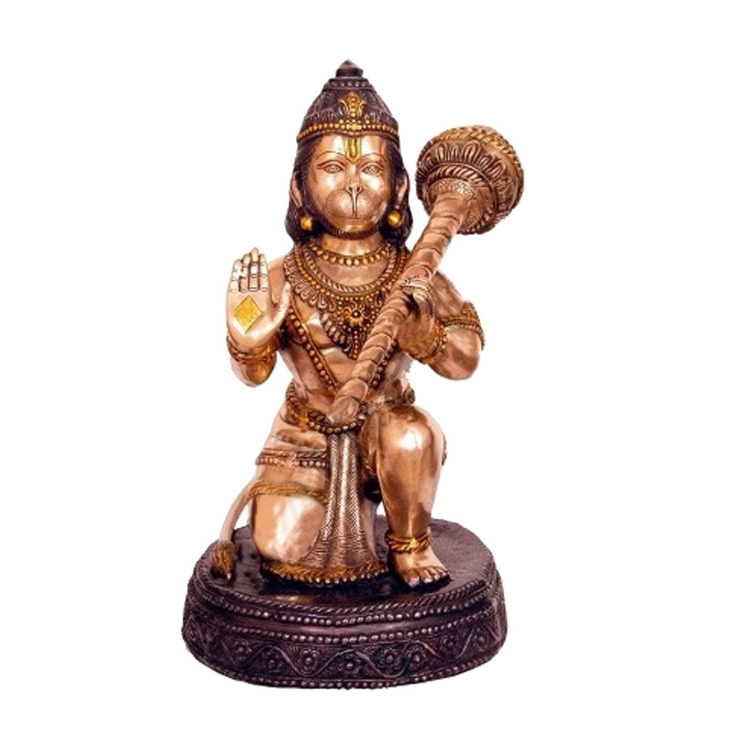 Monkey face lord Hanuman Ji Brass Metal Murti for temple worship and gift Temple decor Bajrang Bali idols