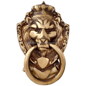 Door Knocker - Lion Face Door Knocker Antique Look Hardware pull handle  for outdoor or indoor main gate or inner Gate knock