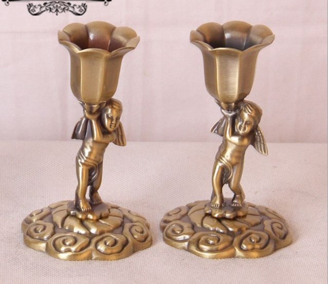 BRASS PALMTREE CANDLE HOLDER BRASSWORLD INDIA