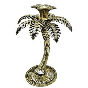 BRASS PALMTREE CANDLE HOLDER BRASSWORLD INDIA