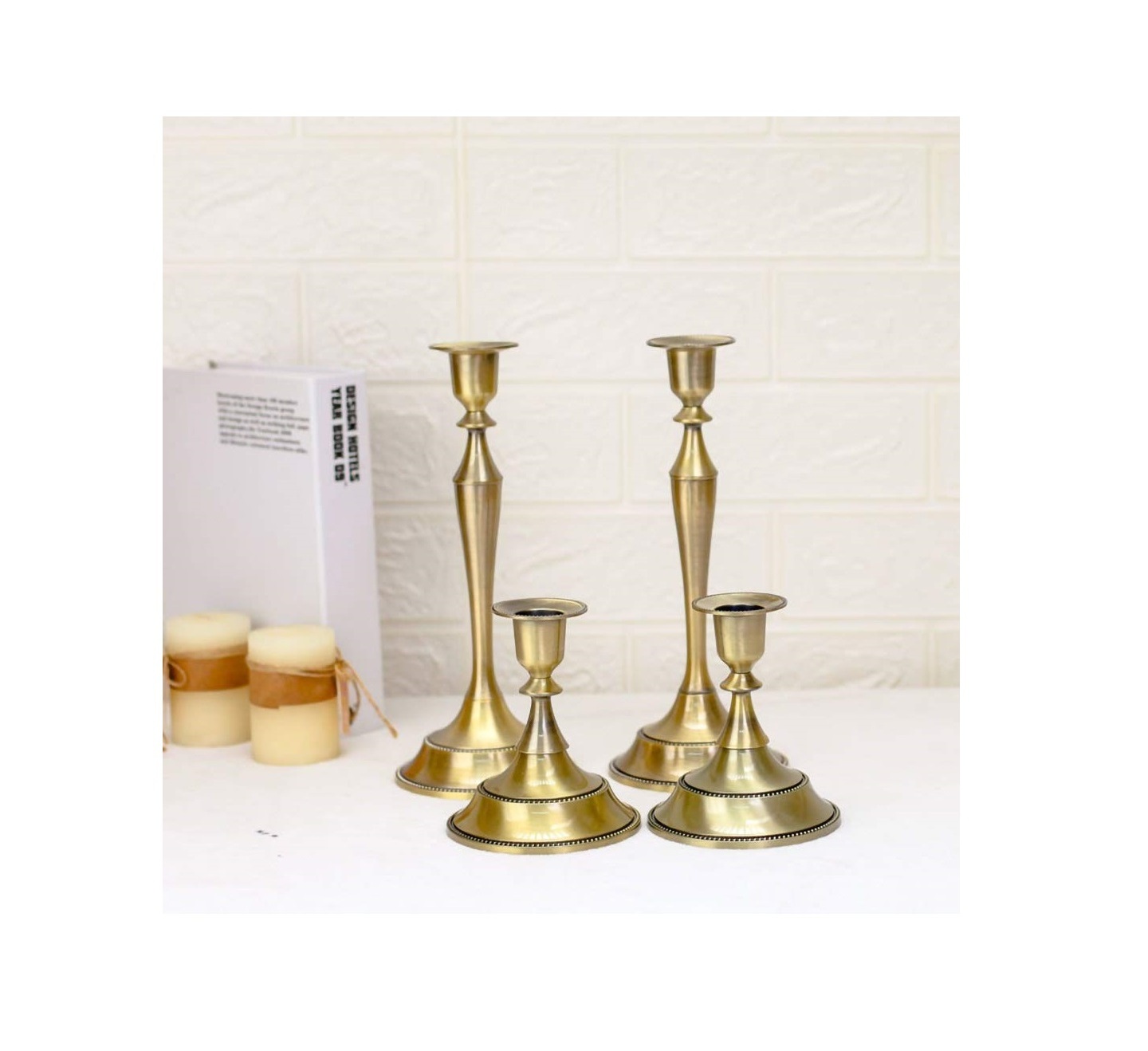 BRASS DIFFERENT MODERN TYPES OF CANDLEHOLDER By BRASSWORLD INDIA