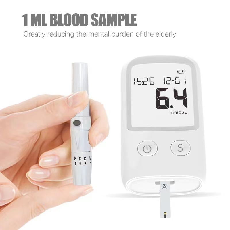 Digital Glucometer Blood Glucose Monitor Blood Sugar Test Diabetes Machine Monitor Glucometer  Meter