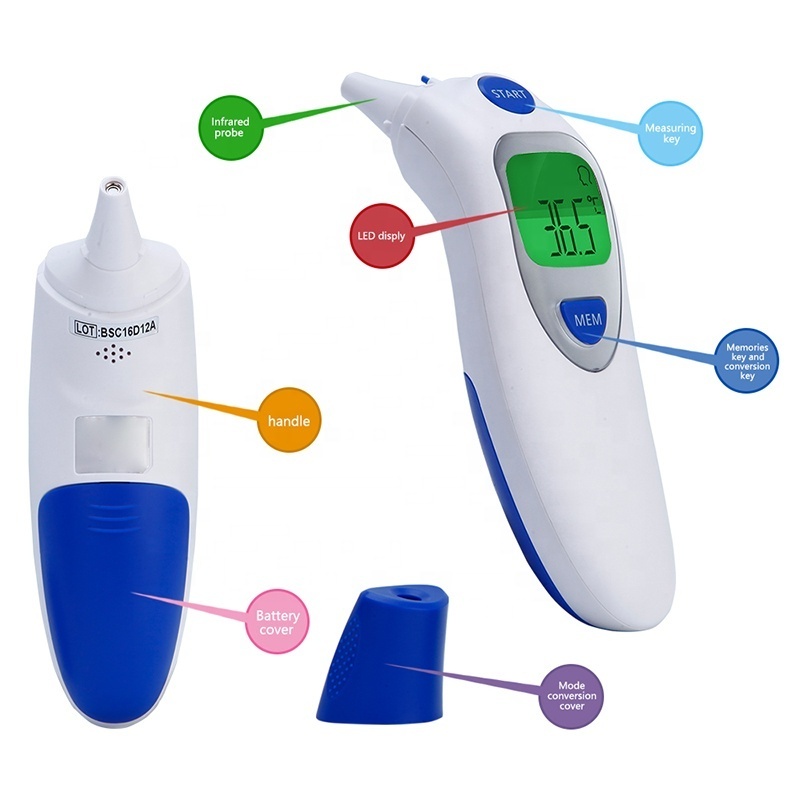 20Years Factory High Quality Forehead and Ear thermometer adult medical digital infrared thermometer for ear