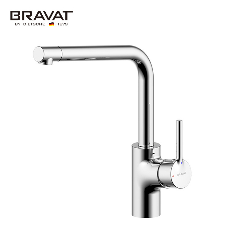 Bravat Hot And Cold Industrial Commercial Taps Faucets Modern Sink Brass Kitchen Faucet