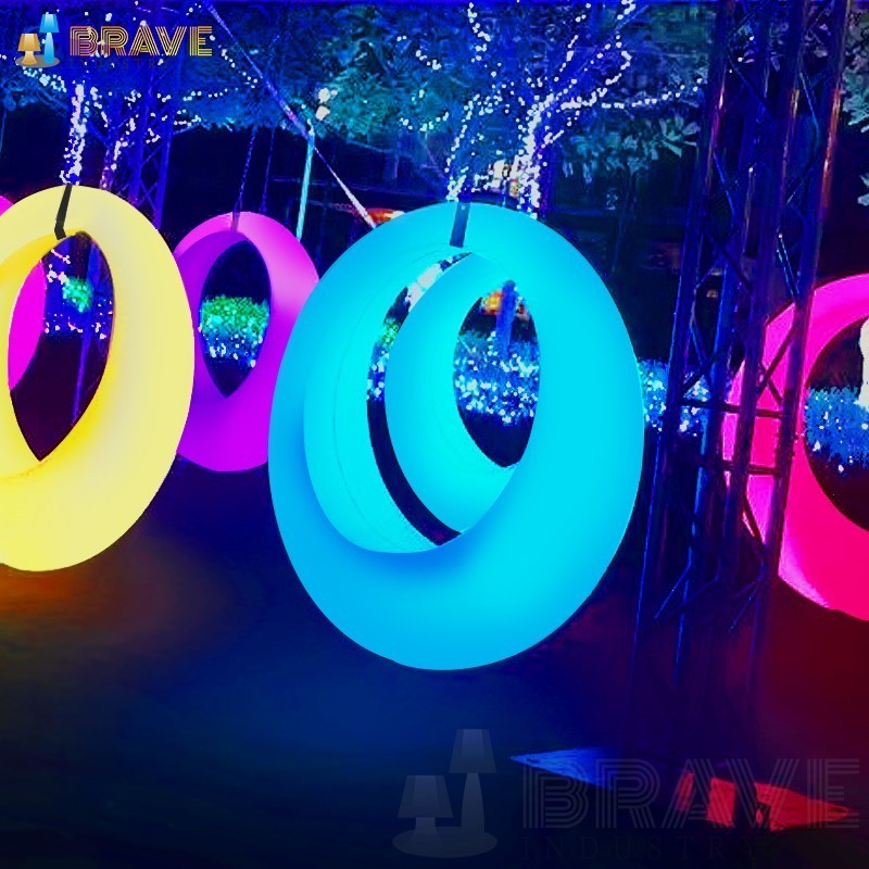 16 rgb hanging swing Outdoor Garden Chair led colour changing swing chair indoor Waterproof swing garden hanging patio chair