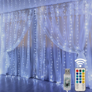 curtain lights led curtain string light smart decorative wedding RGB lights