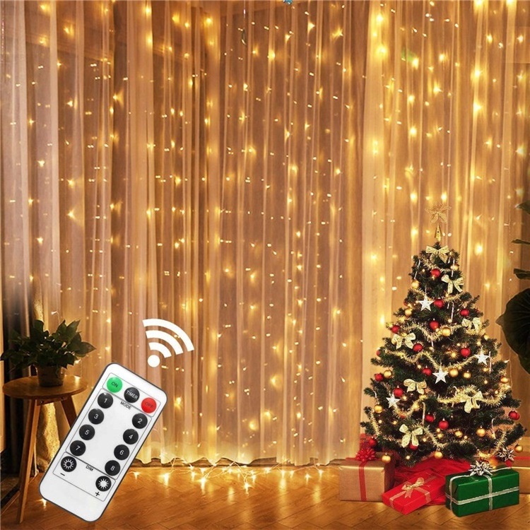 curtain lights led curtain string light smart decorative wedding RGB lights