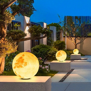 Moder LED Light Hotel Garden Light Plastic Gold Ball Luminous Ball Light