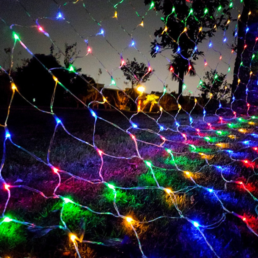 LED Solar String Lights Outdoor Waterproof Patio g40 Copper Wire Fairy Christmas Lights