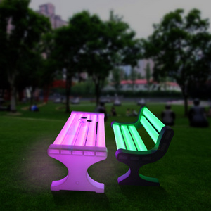 Newest lighting light up plastic outdoor waterproof cordless glow 16 different color changed LED garden chair