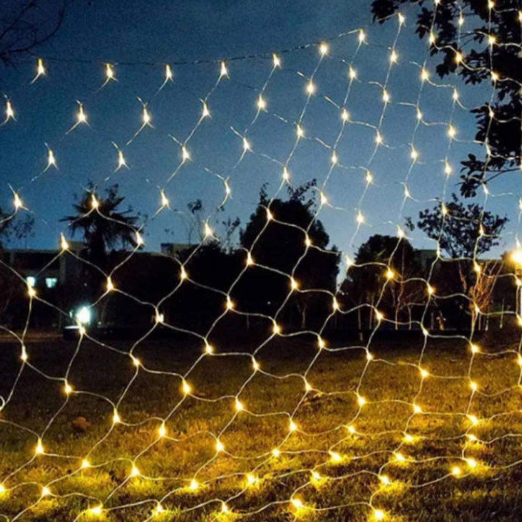 LED Solar String Lights Outdoor Waterproof Patio g40 Copper Wire Fairy Christmas Lights