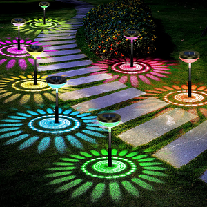 2w led spike light Design Rgb Solar Lawn Patio Yard Walkway Deck Light Outdoor Led Ground Light