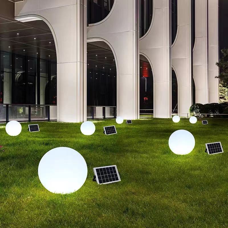 LED Floating Waterproof Light Ball  PE Material Solar Night Ball LED Garden Lamp