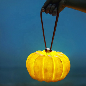 Factory New Outdoor Decoration Garden pumpkin lanterns Solar Light LED Portable Pumpkin Lamp