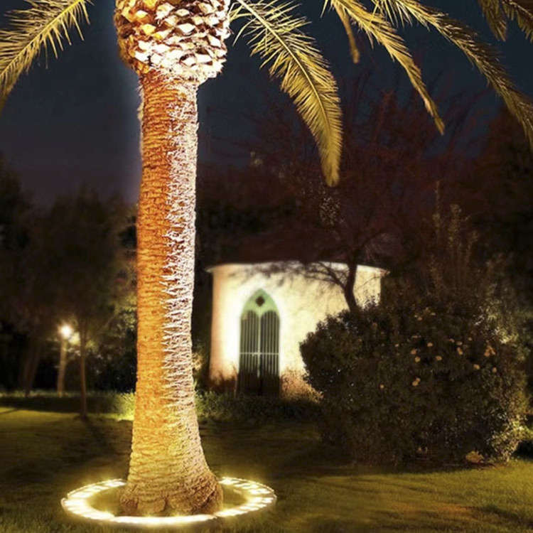 Solar Street Lights Decoration Moder Outdoor Palm Tree Lights Led Solar Lawn Decoration Landscape Garden Lights