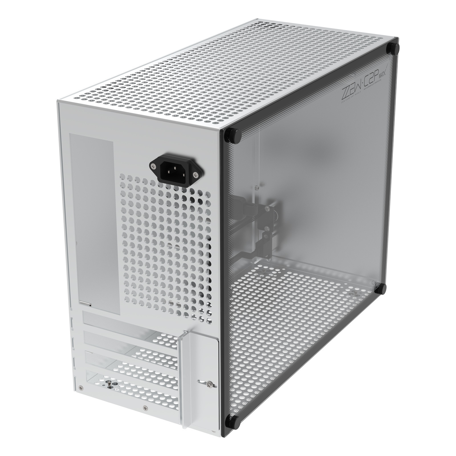 Aluminum Micro ATX Case MATX Case ZZAW C2P Desktop Chassis Computer Gaming PC case with DIY Installation