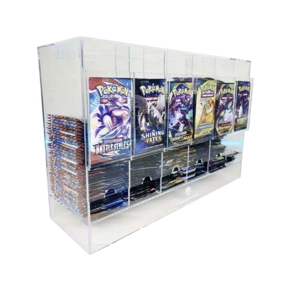 Custom 6 Slot Acrylic Pokemon TCG  Booster Pack Dispenser