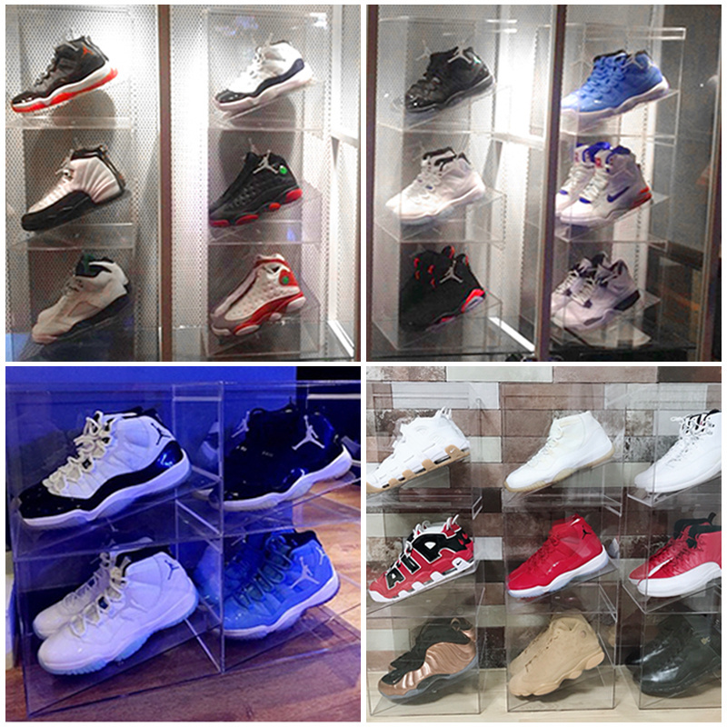 Clear Plexiglass Acrylic shoe display box