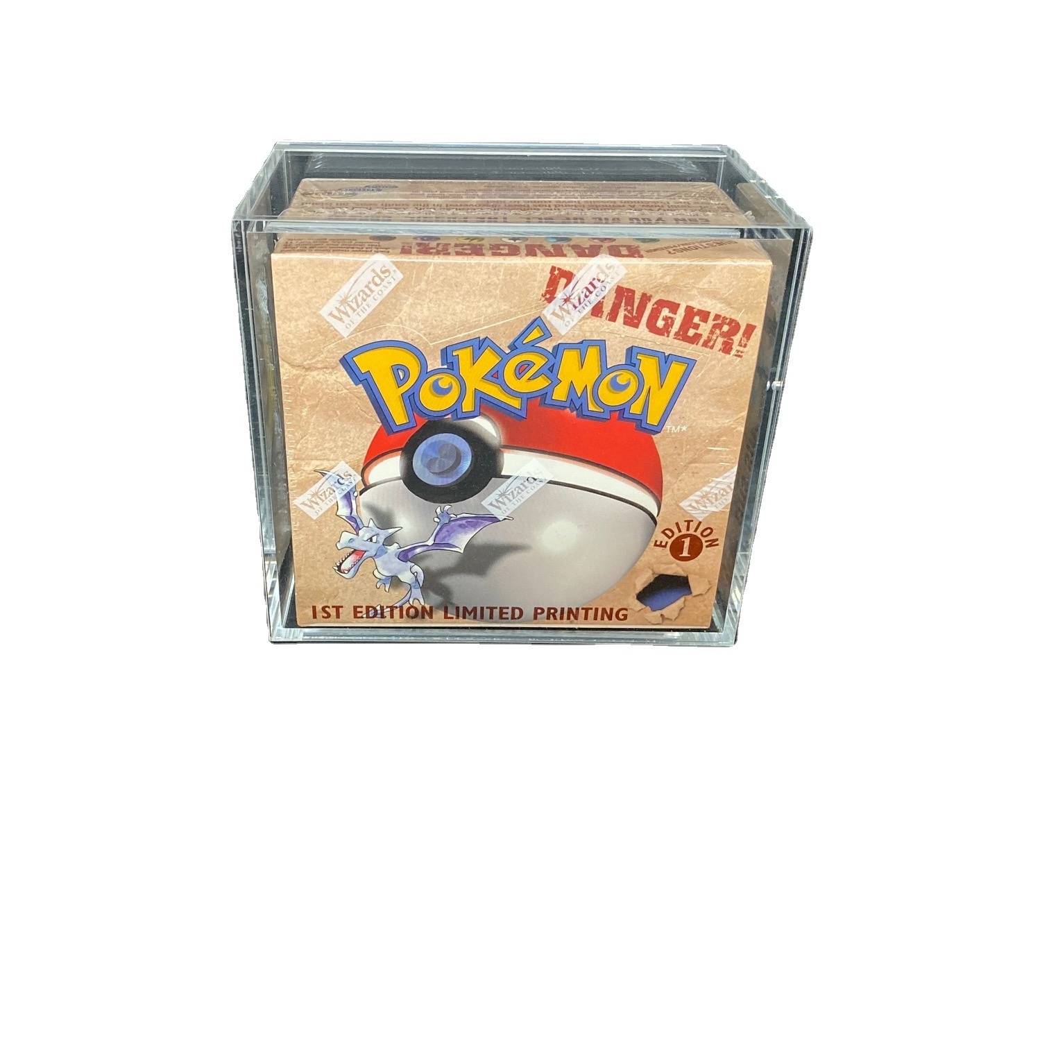 Premium Acrylic Case for Pokemon Booster Box with Magnetic Top UV Clear Acrylic Pokemon Booster Protector Box