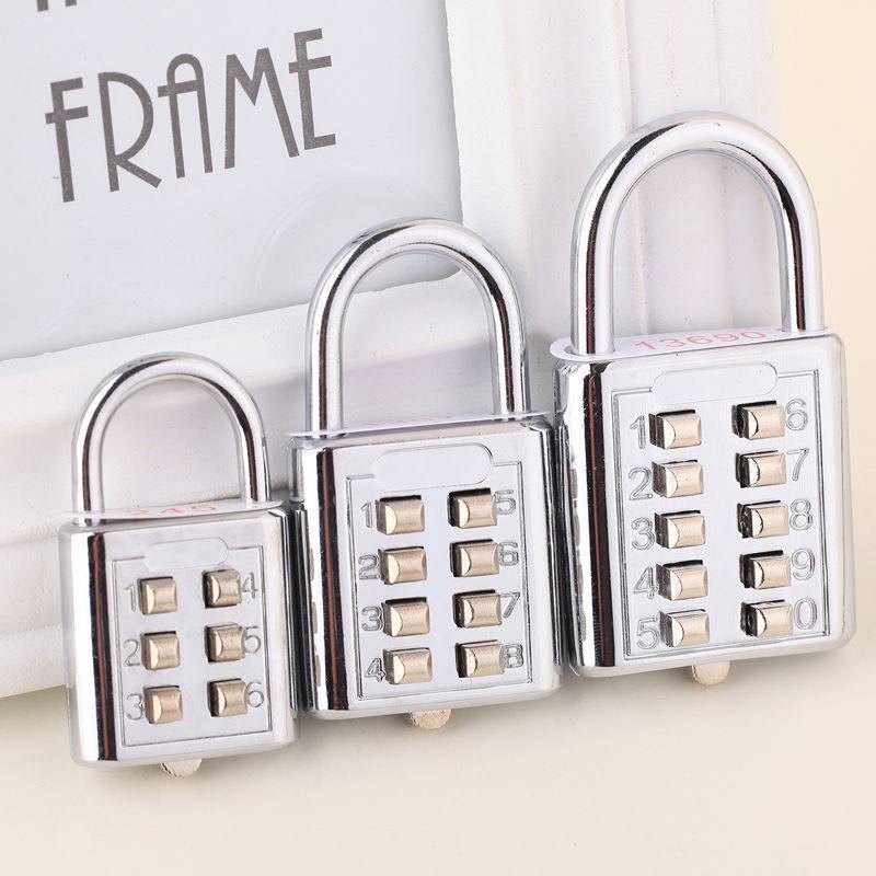 Door Suitcase Wall Cabinet Smart Combination Padlock Keyless 6 Digit Padlock Latest for Gym Lockers Outdoor 2021