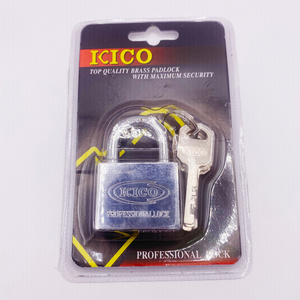 Heavy Duty Wholesale Chrome Color Square Iron Padlock Padlock Vane Key Security Lock