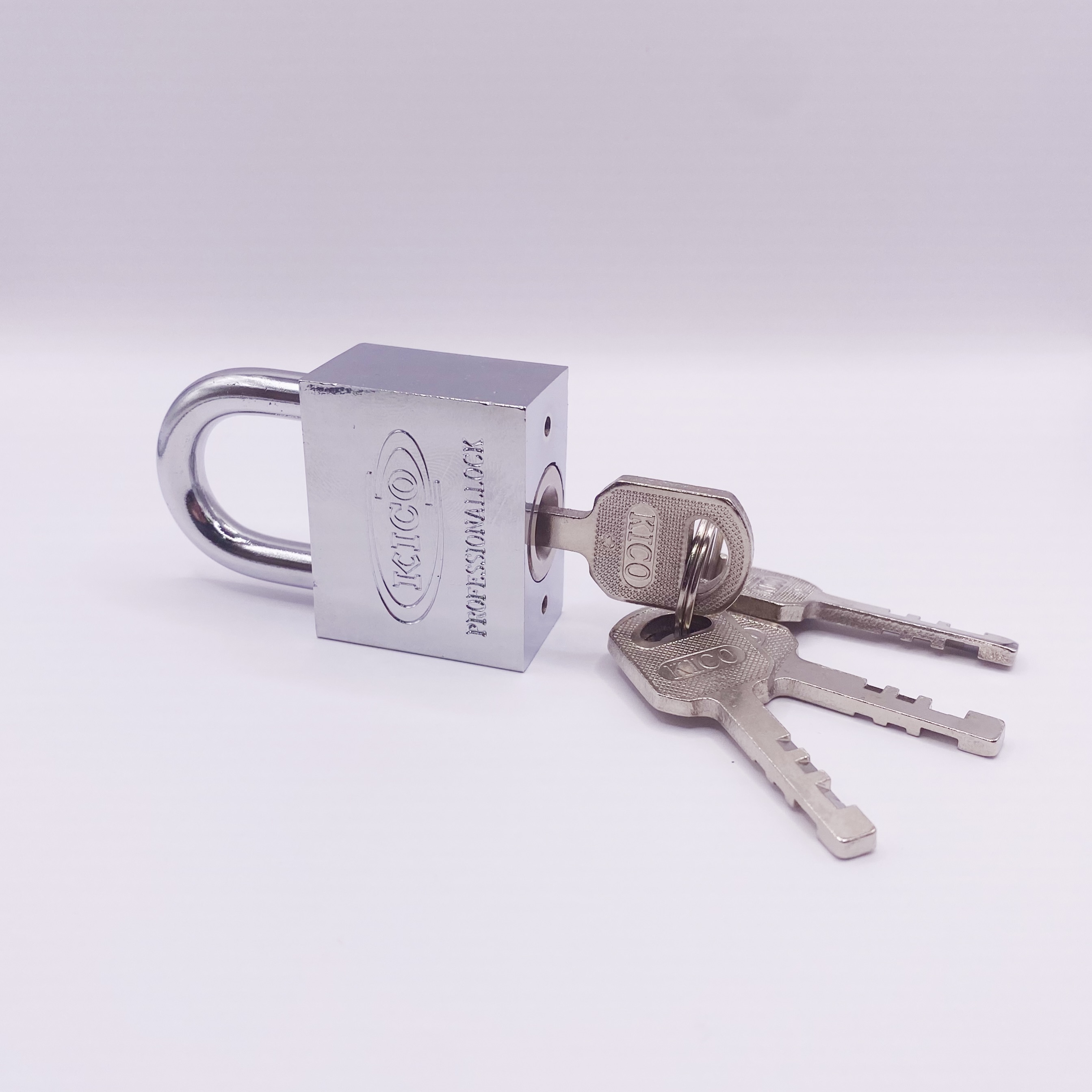 Heavy Duty Wholesale Chrome Color Square Iron Padlock Padlock Vane Key Security Lock