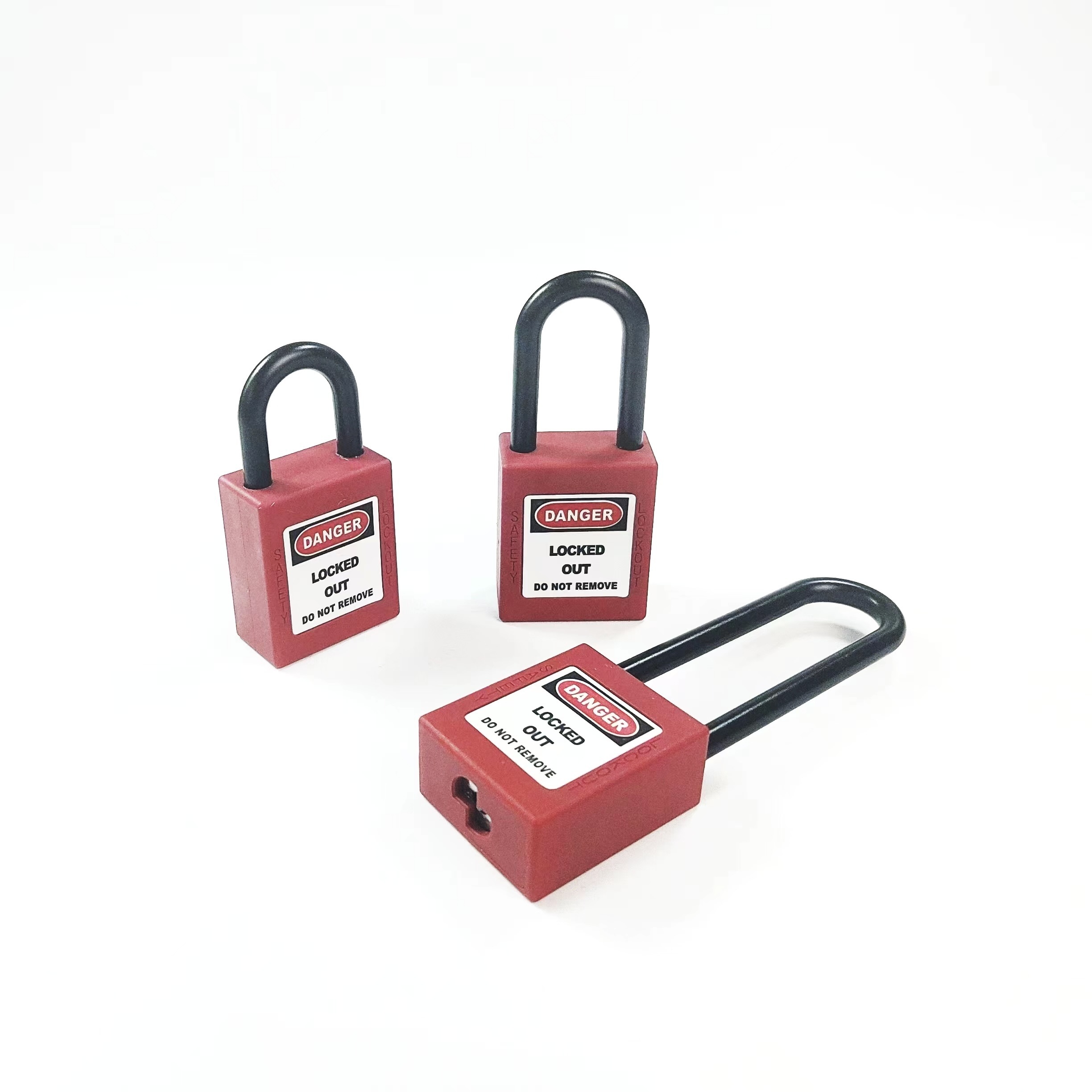 Wholesale Industrial Loto insulated Nylon shackle safety lock lock-out padlock